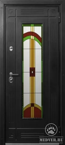 Декоративная витражная дверь-68