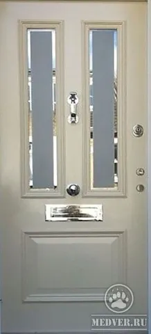 Металлическая дверь из массива сосны-171