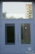 Тамбурная дверь с боковой и верхней вставкой-16