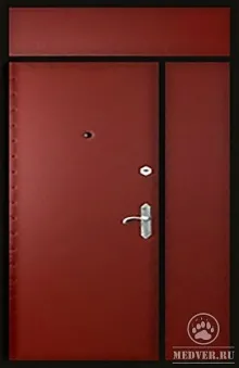 Тамбурная дверь с боковой и верхней вставкой-35