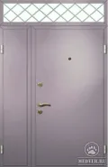 Тамбурная дверь с боковой и верхней вставкой-25