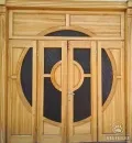 Тамбурная дверь с боковой и верхней вставкой-60