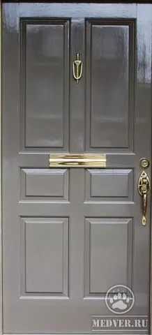 Металлическая дверь из массива сосны-170